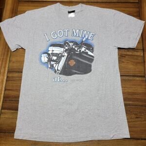 Harley Davidson Grey Unisex Tee Stafford Texas - Size Medium